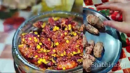 Kachi Haldi Beetroot ka Achar | Instant Turmaric Pickle Recipe