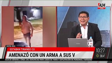 📢  "TIRÁS UN COHETE MÁS Y TE CAG... A TIROS", UN EX POLICÍA AMENAZÓ CON UN ARMA A LOS VECINOS