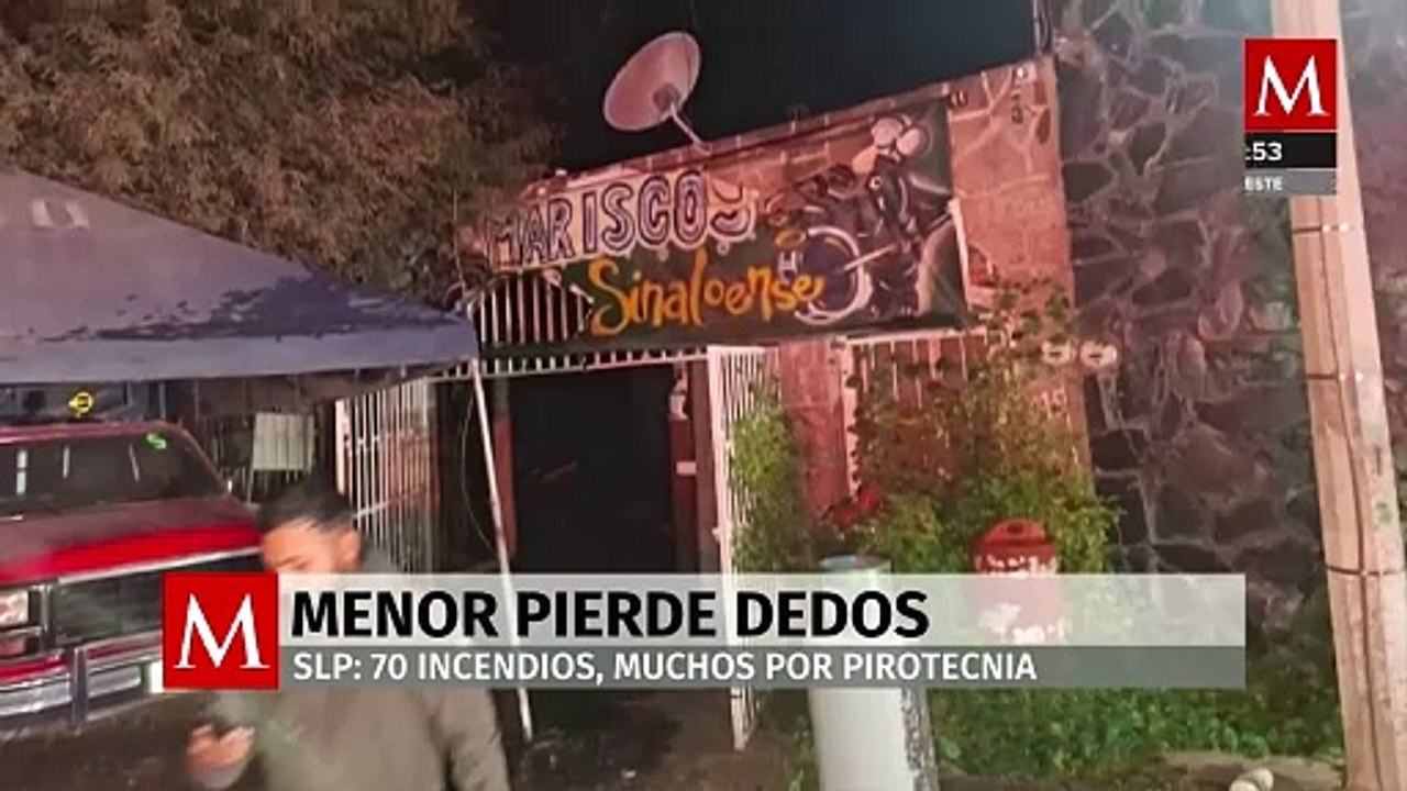 Pirotecnia en San Luis Potosí desata 70 incendios y deja al menos siete heridos
