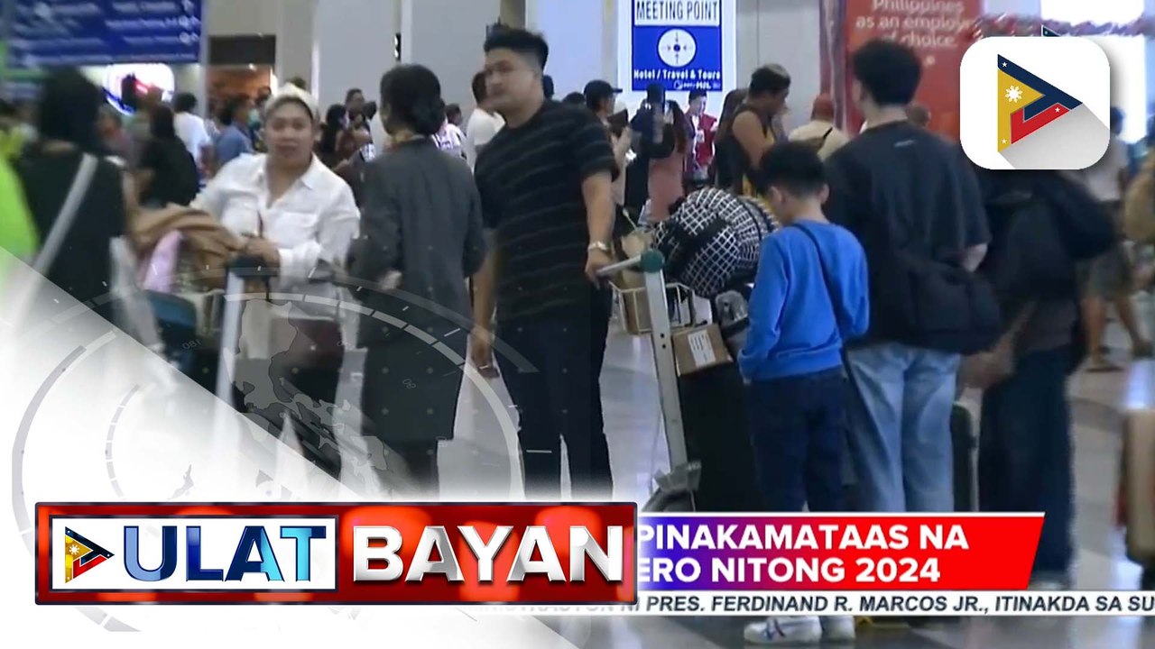 NAIA, naitala ang pinakamataas na bilang ng pasahero nitong 2024