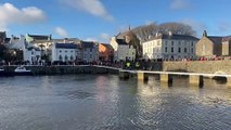 Video shows 2025 New Year's Day Dip in Castletown
