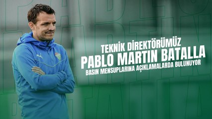 Teknik Direktörümüz Pablo Martin Batalla Basın Mensuplarına Açıklamalarda Bulunuyor