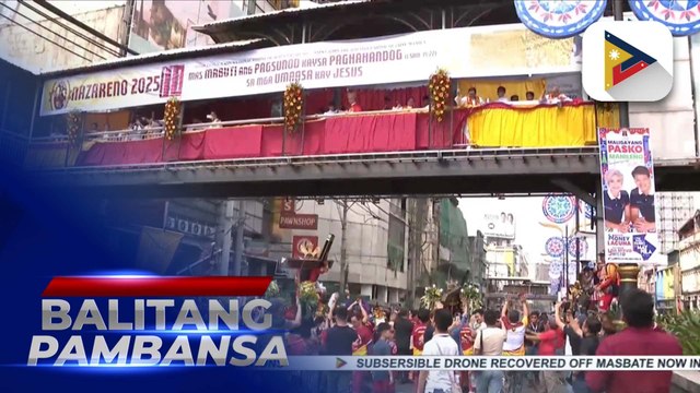 Devotees gather to Quiapo Church for blessing of Jesus Nazareno replicas