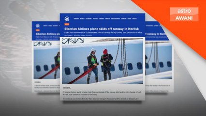 Pesawat Siberian Airlines dari Moscom tergelincir dari landasan