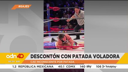 Así fue la patada voladora que dejó inconsciente a Atlantis JR.