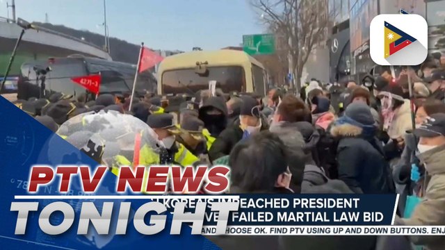 South Korea's impeached president resists arrest over failed martial law bid