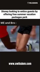 Me and my bro sprinting to claim those free Disney summer vacation perks.