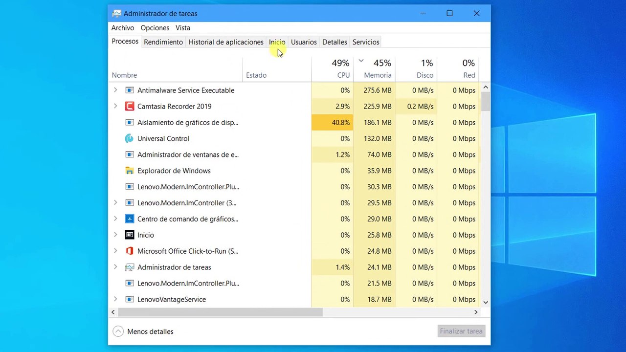 Desactivar programas de inicio Windows 10 | como quitar programas de inicio automatico windows 10