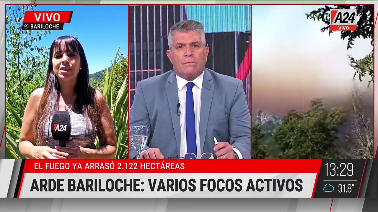 🚨ARDE BARILOCHE: VARIOS FOCOS ACTIVOS Y MÁS DE 2.100 HECTÁREAS PERDIDAS