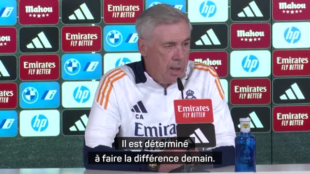 Real Madrid - Ancelotti : "Vinicius est déterminé à faire la différence"