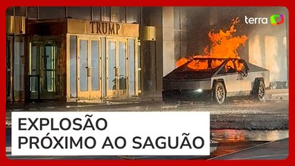 Veículo da empresa de Musk pega fogo e explode perto do hotel de Trump em Las Vegas