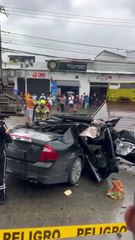 VIDEO: Conductor chocó contra la parte trasera de un camión y perdió la vida