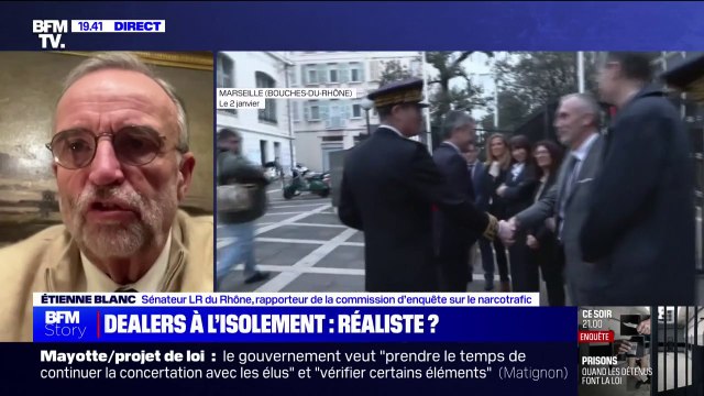 Narcotrafic: Gérald Darmanin va dans le bon sens , pour Étienne Blanc (sénateur LR, rapporteur de la commission d'enquête sûr le narcotrafic)