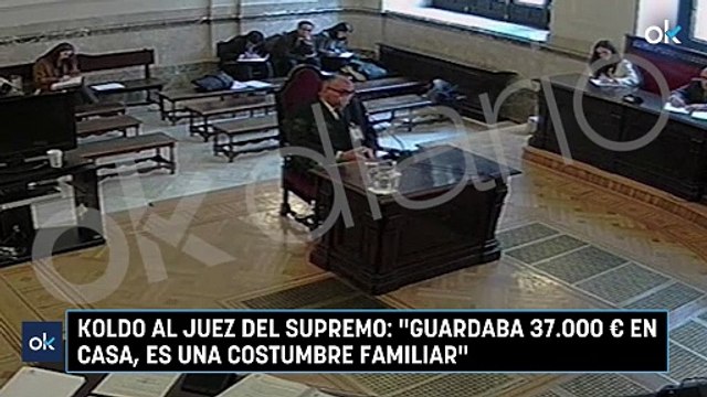 Koldo al juez del Supremo: Guardaba 37.000 € en casa, es una costumbre familiar