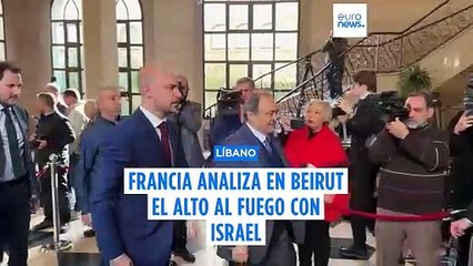 Líbano y Francia debaten el "incumplido" acuerdo de alto el fuego con Israel