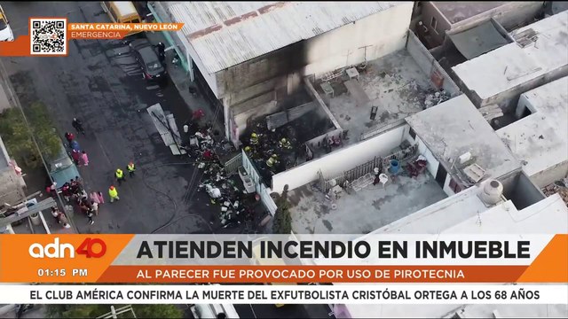 Pirotecnia causa incendio en una vivienda de Nuevo León durante celebraciones de Año Nuevo