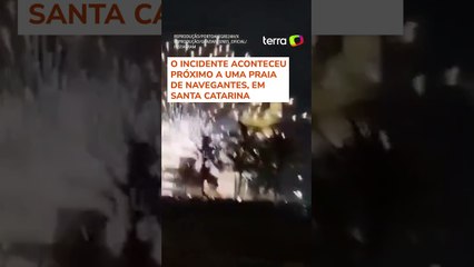 Fogos de artifício entram por janela de apartamento e queimam mulher em SC