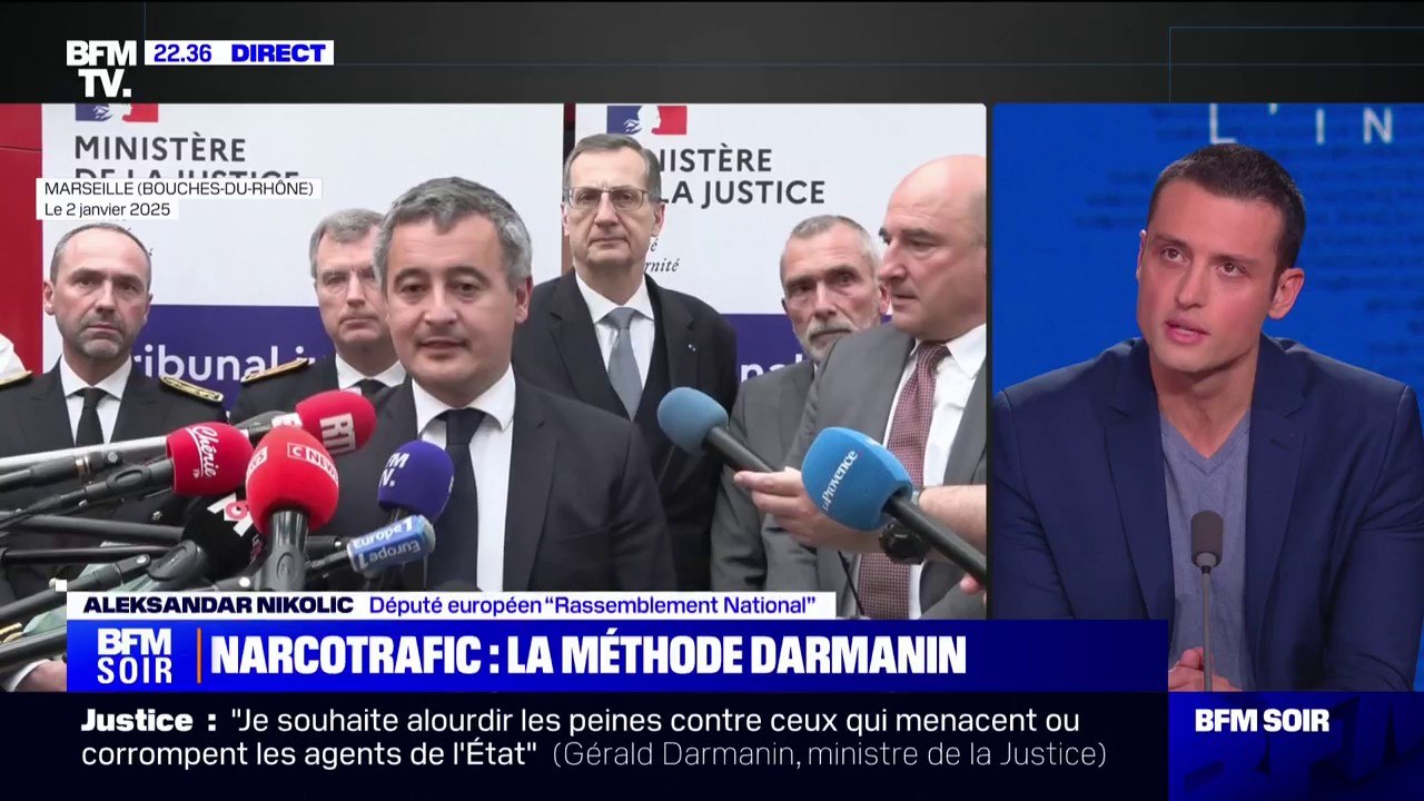 Narcotrafic: "Ça fait longtemps que Gérald Darmanin a ce ton ferme (...) C'est le pire bilan sécuritaire qu'on ait connu", affirme Aleksandar Nikolic (RN)