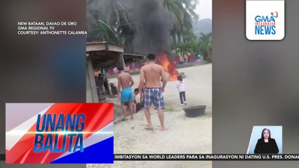 Bata, nagtamo ng second-degree burns matapos magliyab ang sinasakyang motorsiklo | Unang Balita