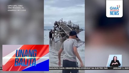 Bahagi ng boardwalk sa San Vicente Marine Sanctuary sa Olango Island, bumigay; 3 sugatan kabilang ang isang senior citizen | Unang Balita