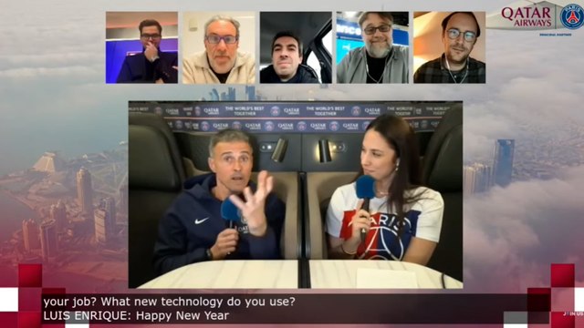 La insólita rueda de prensa de Luis Enrique en un avión a 35.000 pies de altura: Me gusta