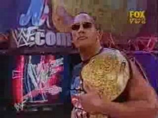 The Rock And Kurt Angle Segment Before Vengeance 2001