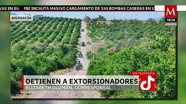 En Apatzingán, Michoacán, caen dos presuntos extorsionadores de limoneros