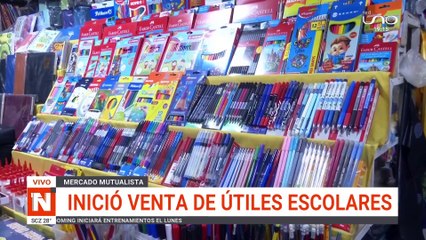 Inician las venta de utiles escolares
