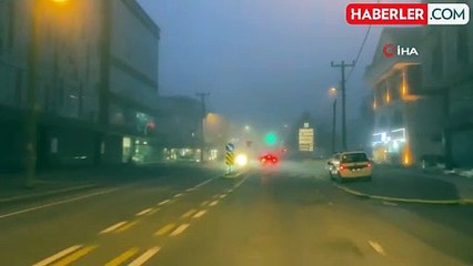 Kocaeli'de Yoğun Sis: Görüş Mesafesi 50 Metreye Düştü