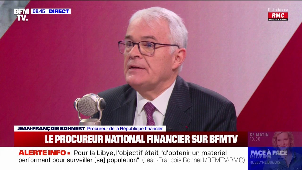 Affaire Kadhafi: "J'ai la conviction d'une culpabilité qui conduit à un procès", affirme le procureur du parquet national financier