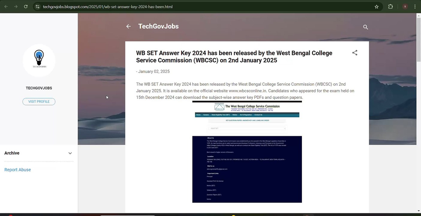 West Bengal (WB) SET Answer Key 2024 Released – Download Now and Raise Objections