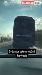 Orduspor otobüsü Suriye'de ne yapıyor? İşin sırrı çözüldü