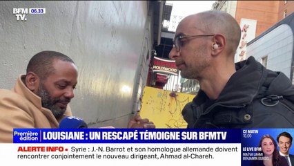 "C'est venu de nulle part" : Un rescapé de l'attaque à La Nouvelle-Orléans témoigne sur BFMTV