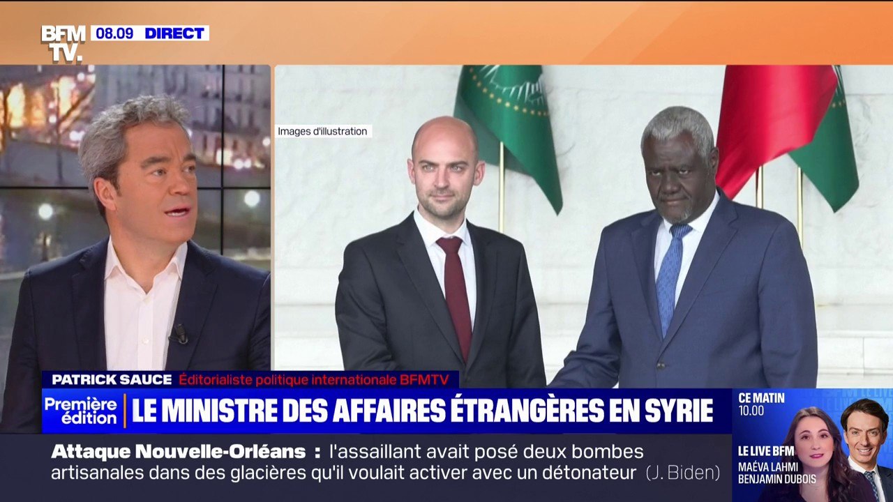 Syrie: le ministre des Affaires étrangères, Jean-Noël Barrot, est arrivé à Damas