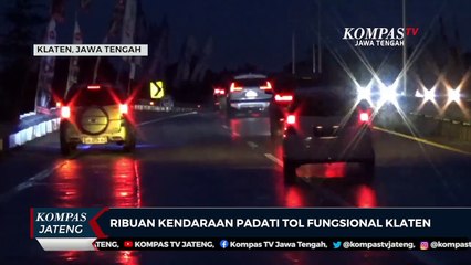 Ribuan Kendaraan Padati Tol Fungsional Klaten