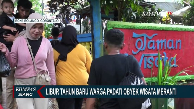 Libur Tahun Baru Warga Padati Obyek Wisata Puncak Meranti Gorontalo