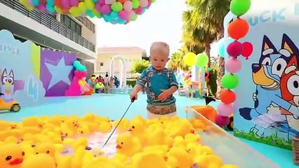 Oliver+s+4th+Birthday+Party+in+BLUEY+Style!