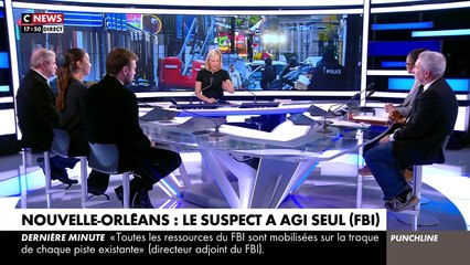 Extrait de l'émission Punchline sur Cnews le 2 janvier 2025 / Laurence Ferrari dit adieu à Florian Tardif