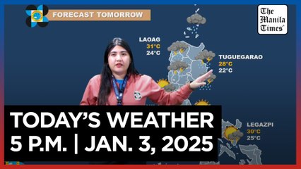 Weather Update for Jan. 3, 2025 at 5 P.M. ☀️