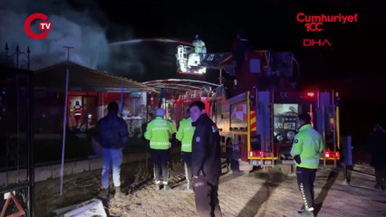 Kütahya'da çiftlik evinde korkutan yangın!