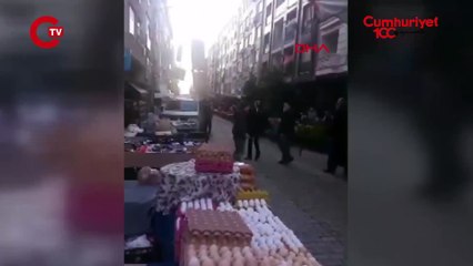 Güngören'de pazarcılar arasında silahlı kavga!
