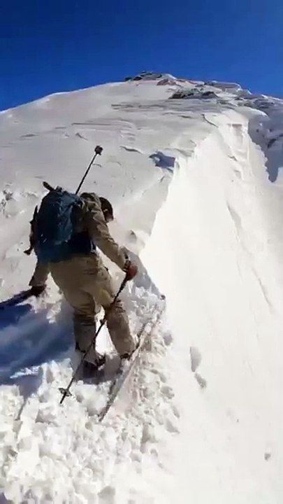 Sky diving on mountains || Mountains adventures on ice