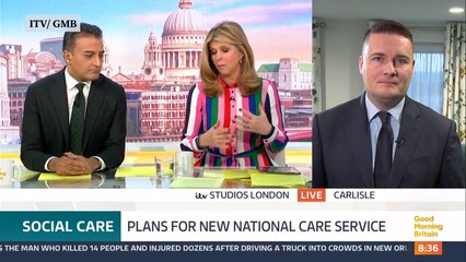 Kate Garraway clashes with Wes Streeting over cost of Derek's healthcare