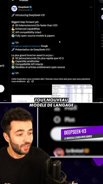 L'IA Chinoise MEILLEURE que ChatGPT et GRATUITE ! 🇨🇳 #deepseek #deepseekv3 #actusia #china