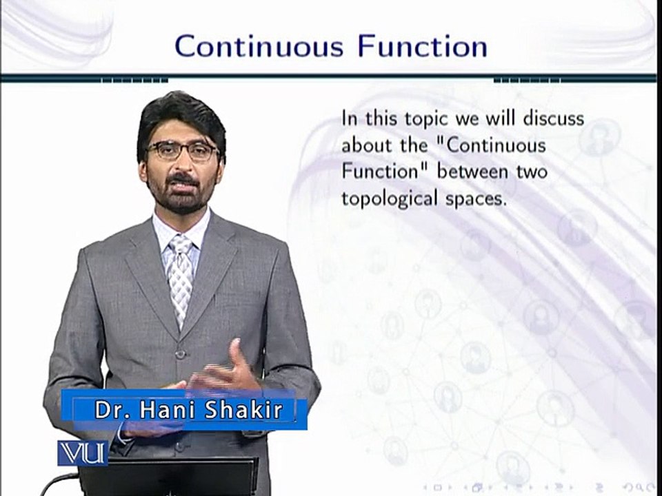 Lecture 63  Continuous Function in Topology in Urdu
