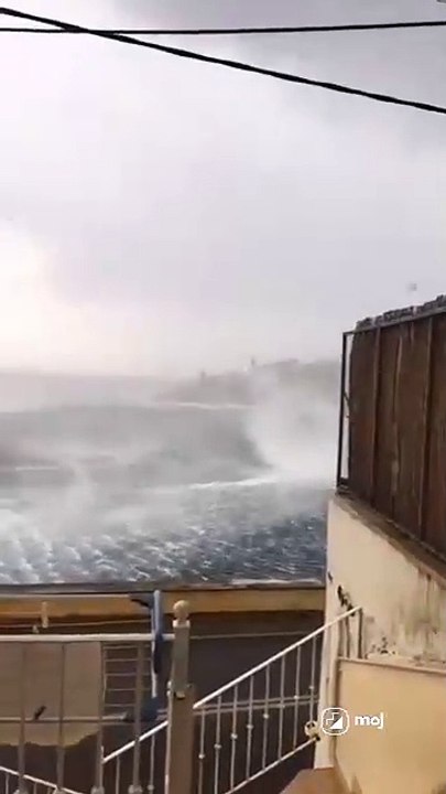 A huge hole in the sea has formed off the coast of Corfu