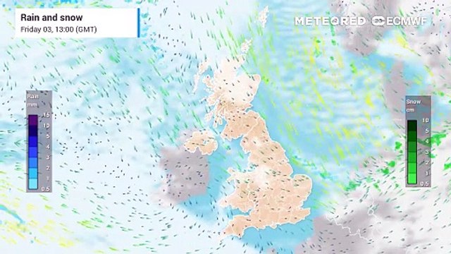 Disruptive snow will push northwards on Saturday bringing weather warnings and significant accumulations