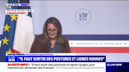 "Le président de la République a insisté sur le fait que nous devions faire preuve d'audace", expose Sophie Pirmas, porte-parole du gouvernement