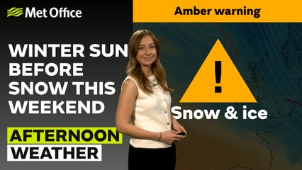 Met Office Evening Weather Forecast 03/01/2025 - Showers for some