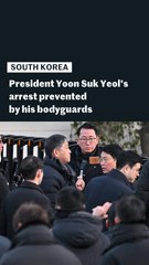 South Korea: President Yoon Suk Yeol's arrest prevented by his bodyguards